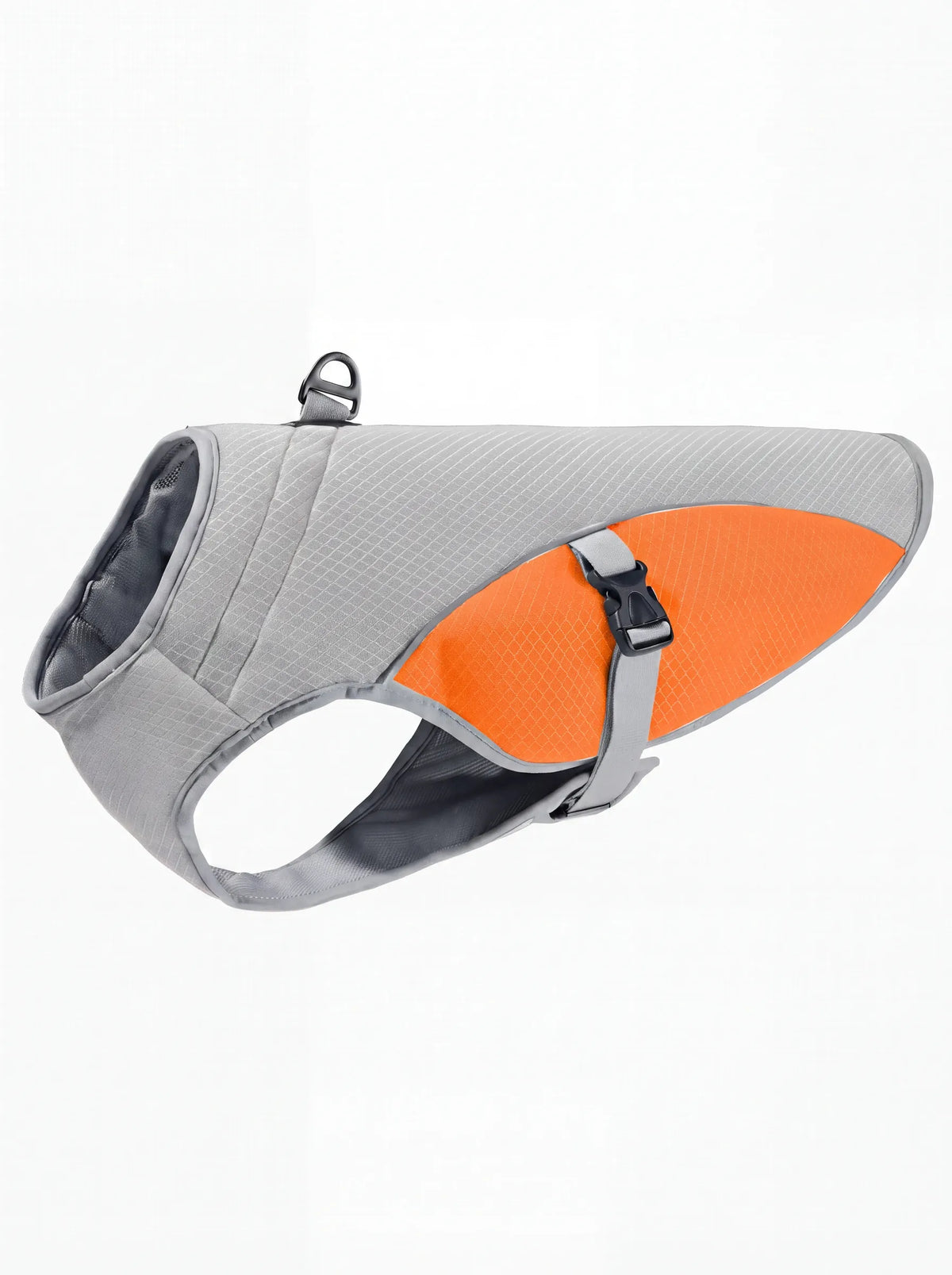Gilet rafraîchissant chien coloris orange et gris