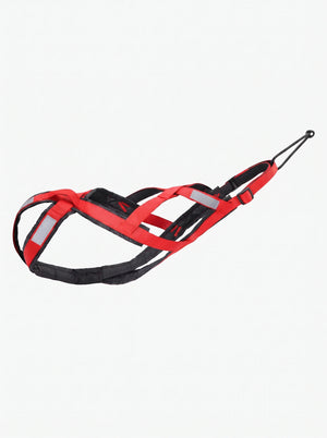 Harnais chien de course coloris rouge KARN Canicross