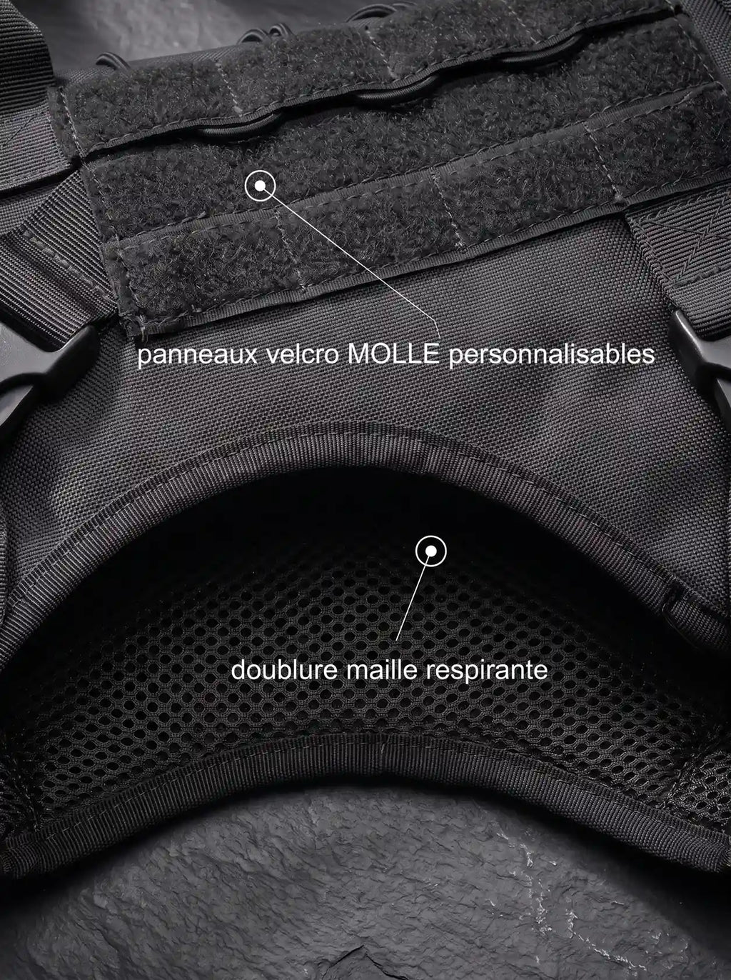 Harnais Tactique Chien Gilet MOLLE | KARN Field