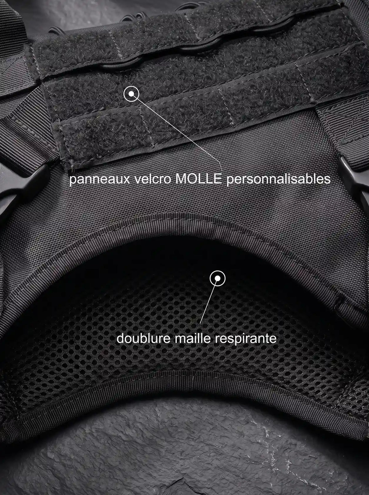 Harnais Tactique Chien Gilet MOLLE | KARN Field