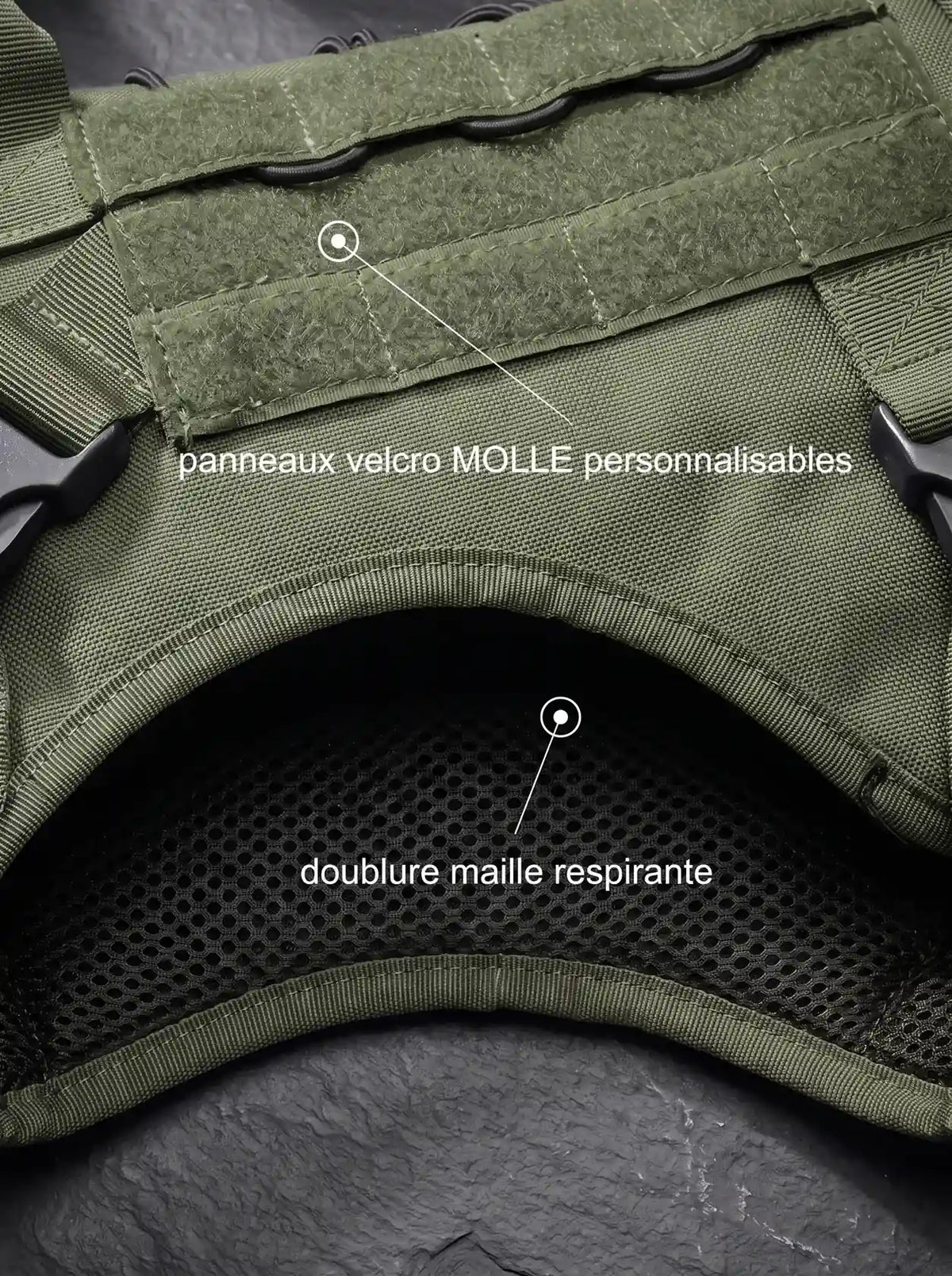 Harnais Tactique Chien Gilet MOLLE | KARN Field