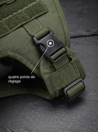 Harnais Tactique Chien Gilet MOLLE | KARN Field