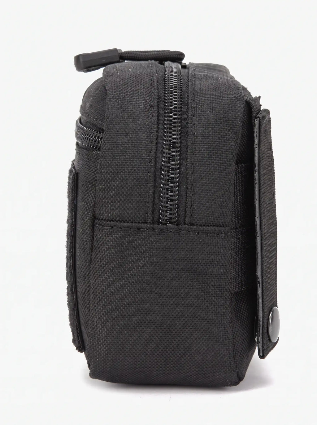 Pochette tactique MOLLE noire vue de profil